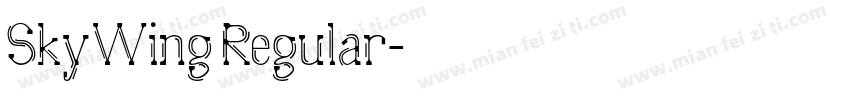 SkyWing Regular字体转换
